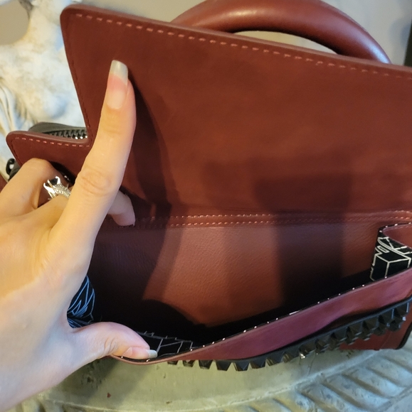 L.A.M.B. by Gwen Stefani Studded Front Pocket Crossbody Bag Luxury Designer #516 - Picture 11 of 13